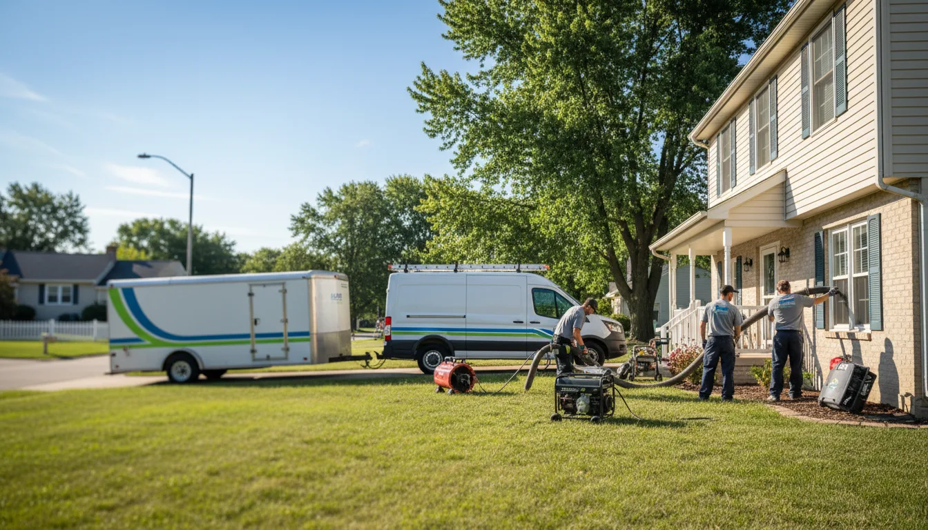 Flooded Basement Restoration And Cleanup With Repair in Spencerville, IN near me